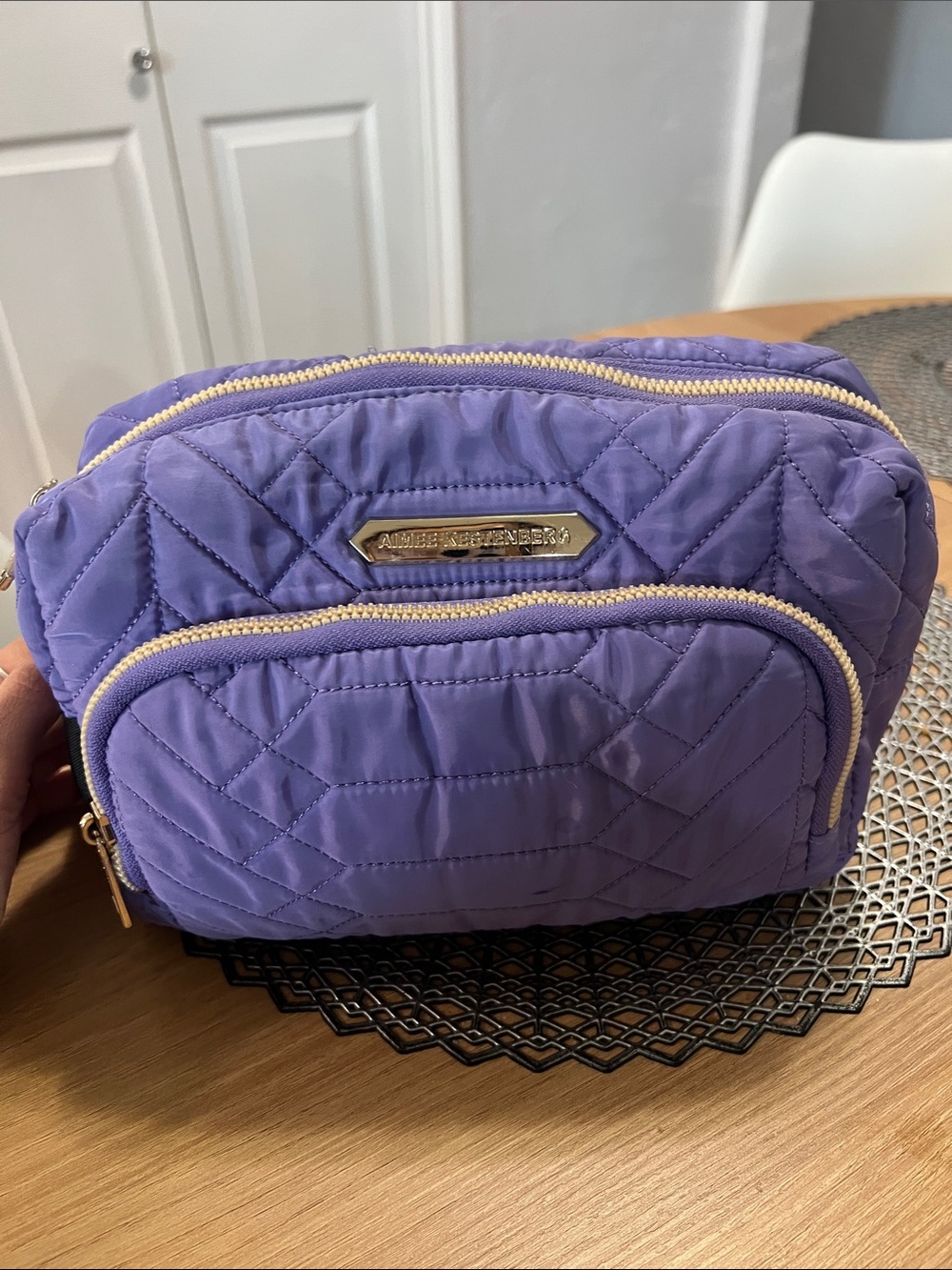 Aimee Kestenberg Purple Makeup bag